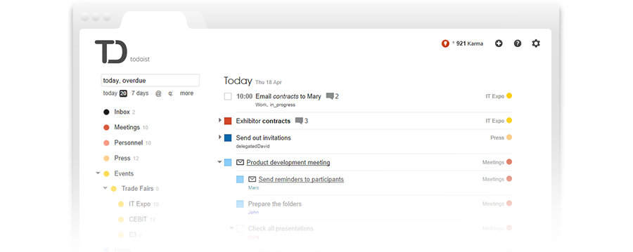 Todoist: Free online todo list and task manager